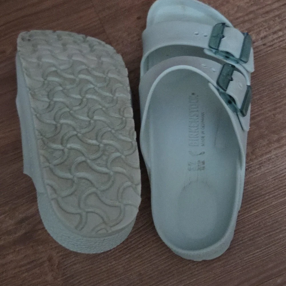 Birkenstock Light Mint Green Two-Strap Sandals